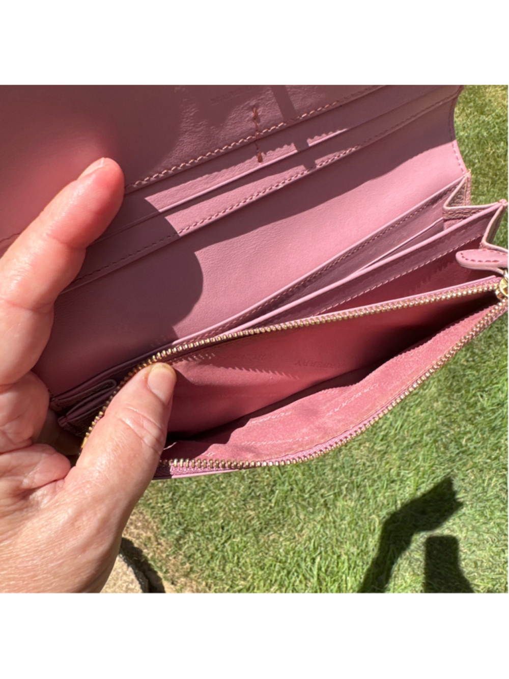 Burberry Pink long wallet with care and purchase cards - Picture 5 of 9